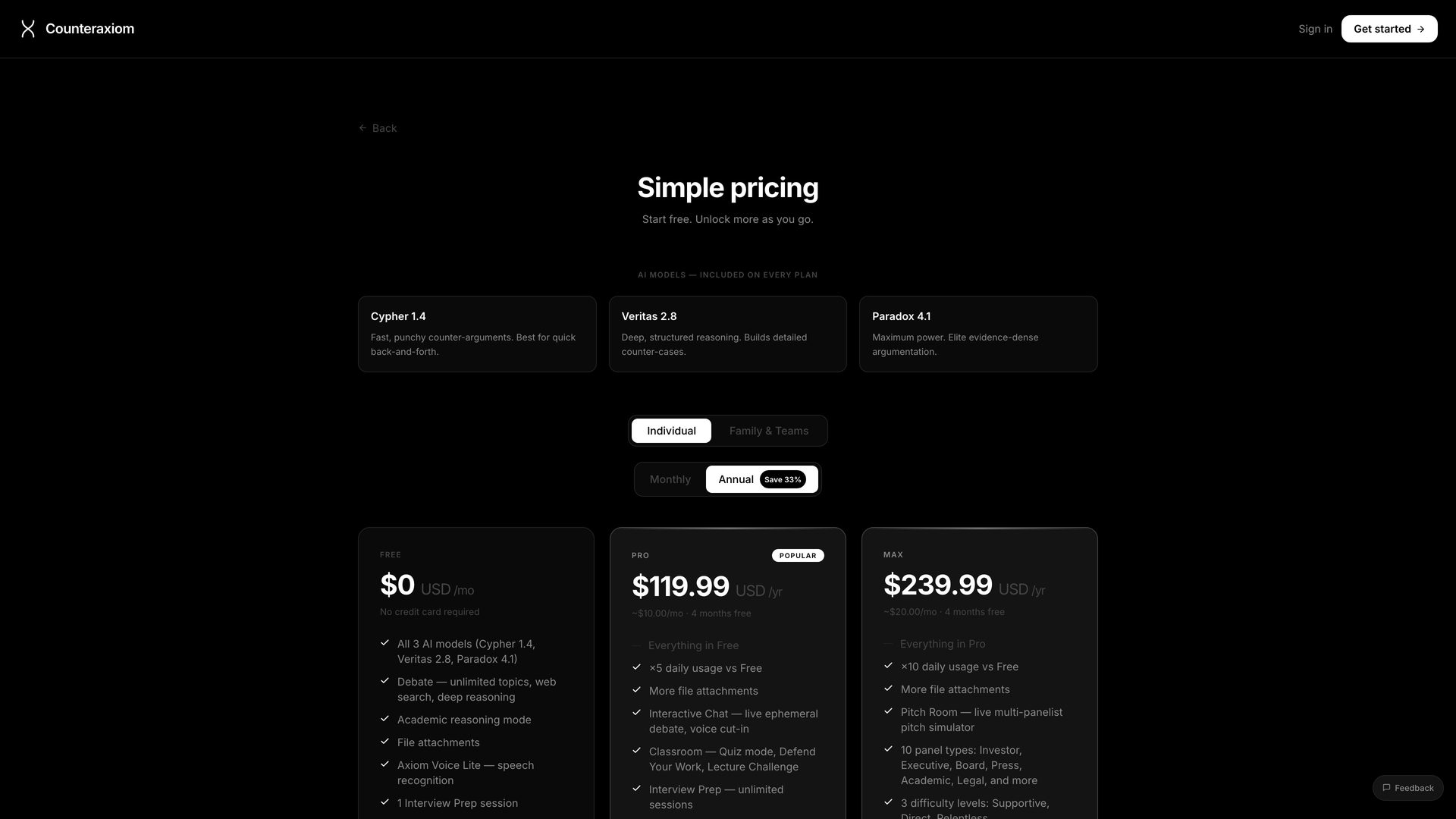Pricing